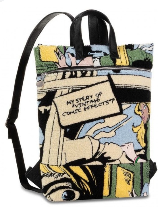 Desigual Handbags - Desigual Pop Comic Book Design Arty Kirby Baza backpack